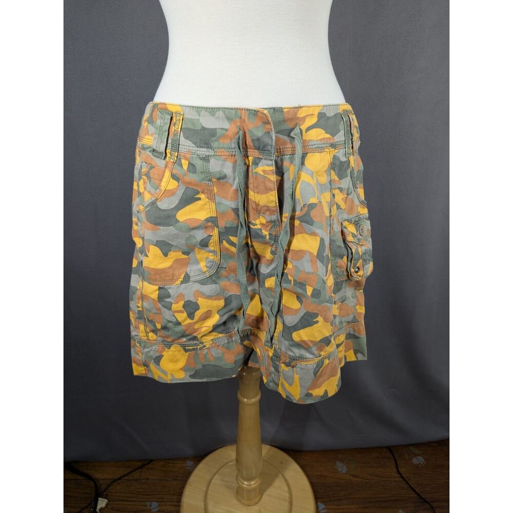 Metrostyle Skirt Size 12 Orange Camouflage Cargo Y2K Vintage